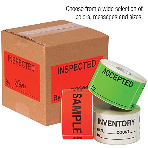Етикети Partners Търговска марка PDL3321 Tape Логика, всички отхвърлени , 3 x 5, флуоресцентно червено (опаковка от 500 броя)