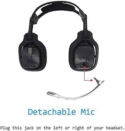 MQDITH Преносимото аудио кабел и микрофон Mic, Съвместими с игри слушалки Astro A40TR A40 (кабел синьо, микрофон бял)