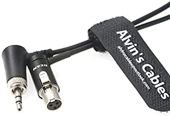 Нископрофилен, аудио кабел TA3F Mini-XLR с 3-пинов конектор за определяне на -3,5 мм-TRS под прав ъгъл, за да Sennheiser EK 2000| Sony