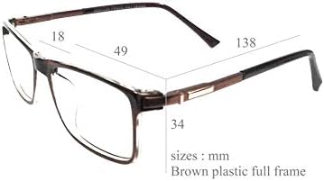 Компютърни очила На lifestyle пластмасови правоъгълни 49 мм кафяви unisex_alacfrpr4506