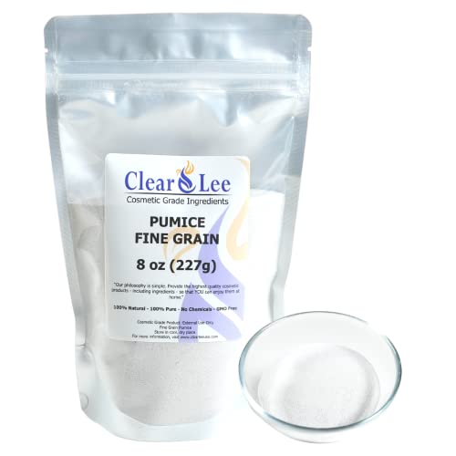 Козметична пемза ClearLee - чисто органично зърно / пудра на Прах - чудесно за ексфолиране на кожата в състава на сапуни, маски, Ексфолианти
