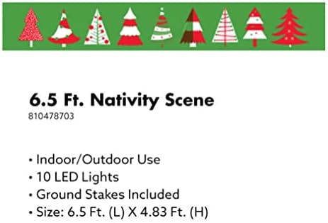 На сцената на Коледа LED Алея 6.5' Зимното Чудо Раздувная ДОВЕДЕ