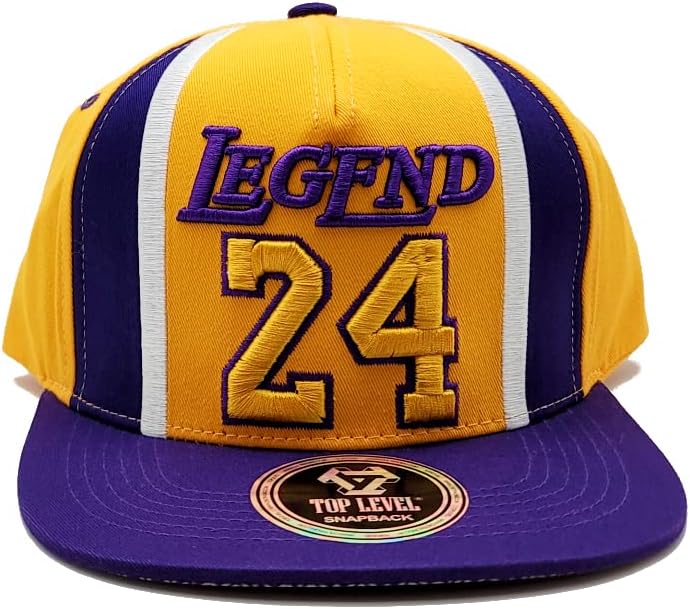 Лос Анджелис Новата Легенда На Висше Ниво Stacked Кобе 24 Мамба Gold Purple Era Възстановяване На Предишното Положение Hat Шапка
