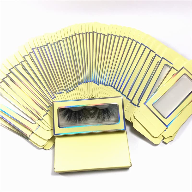 Хартиена кутия за опаковане на миглите Кутии за мигли Опаковане лента за мигли Празен калъф (Цвят: 4, Размер: 20 кутия с чекмедже)