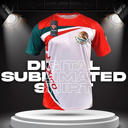Fury Мексиканската Футболна Фланелка Camiseta de Futbol Mexicana Риза Мексико Джърси Унисекс/Mujer/Hombre/Мъже