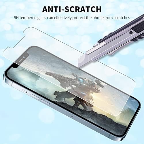 RXNMH 2 опаковки матово фолио за екран за iPhone 14/13/13 Pro [6,1 ИНЧА] Защитен слой от закалено стъкло със защита от отпечатъци