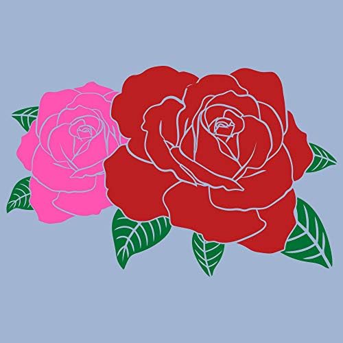 UGP Campus Apparel Roses - Сладък Очарователен Лигавник от Джърси За Новородени с Цветна Градина от Рози