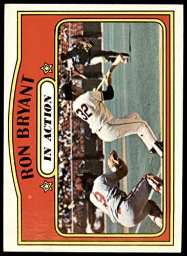 1972 Topps 186 В действие Рон Брайънт Сан Франциско Джайентс (Бейзболна карта) в Ню Йорк + Джайентс