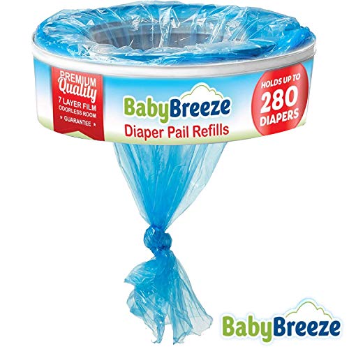 Пакети за пълнене на кофи за пелени BabyBreeze са Съвместими с пакети за боклук Playtex Diaper Genie, впитывающими миризми,