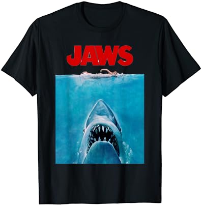 Тениска с плакат Jaws Oversize