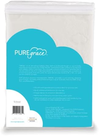 PUREgrace Tencel за многократна употреба Водоустойчив матрак цилиндър 36 x 24При Нощен Инконтиненция на Урината Калъф за Матрак