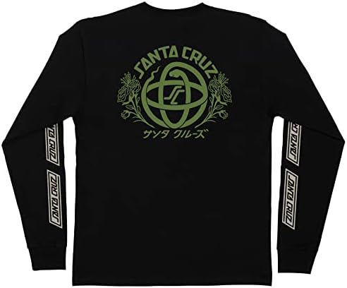 Мъжки t-shirt SANTA CRUZ е с дълъг ръкав, тениска Serpent Loop Skate L/S