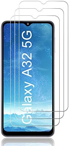 J & D Съвместима стъклена защитно фолио за дисплея на Galaxy A32 5G/Galaxy A13, 5G/ Galaxy A33 5G (3 опаковки), не пълно