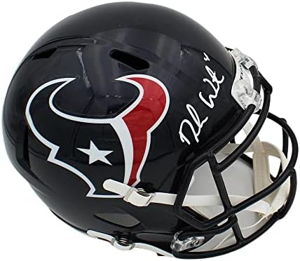 Дешон Уотсън Подписа Голям шлем NFL Хюстън Texans Спин - Каски NFL с автограф