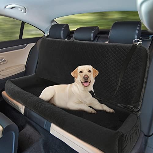 Столче за кола Sheripet за малки и Средни кучета, Напълно Преносимо и Моющееся Защитно покритие за задната седалка на колата за кучета