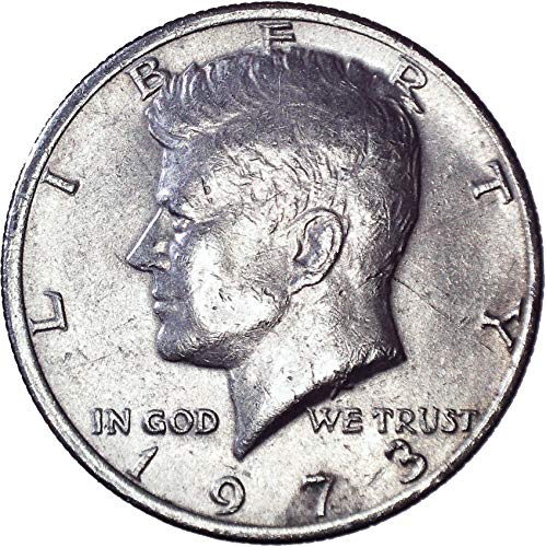 1973 Кенеди Полдоллара 50 цента На Около необращенном формата на