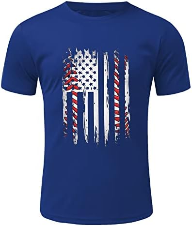 XXBR, Мъжки Топ в Деня на Независимостта на САЩ, на 4 юли, Тениска с кръгло деколте, Блуза в Звездната Ивица с Принтом, Тениска с