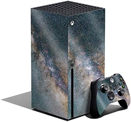 Корица MightySkins с гланцово блясък, съвместима с Xbox комплект от Серията X - Galactic Landscape | Защитно, трайно гланцово покритие с