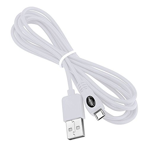 Бял 6 ФУТА Кабел за предаване на данни Micro USB Зарядно Устройство + Бял Калъф за Microsoft xBox One