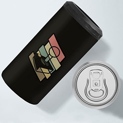 Ретро Игра Охладител за тънки кутии с изолация - Графичен Охладител за кутиите - Уникален Охладител за тънки кутии с изолация