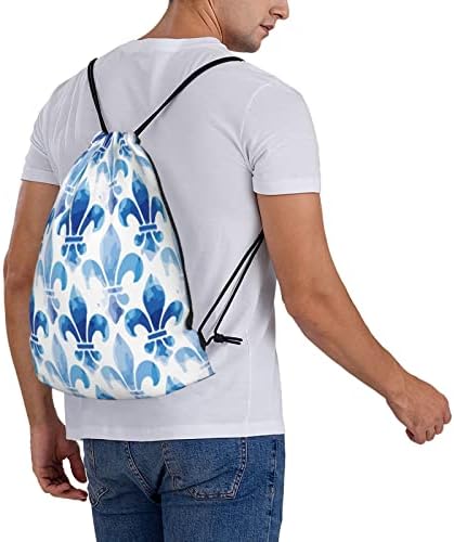 Чанта от съвсем малък във формата На перуника-Синьо-Морска Спортна Чанта Sackpack, Спортна Раница За Мъже, Жени, Момичета