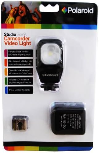 Камера Polaroid студийната серия с осветление за видео Включва инструменти за монтаж на стена, ac адаптер, 2 акумулаторна батерия за