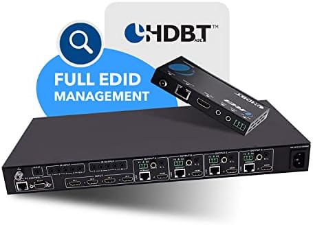 Матрицата удължител OREI Professional 4K 4x4 HDMI - HDBaseT UltraHD 4K при 60 Hz 4: 2:0 В един единствен кабел CAT5e/6 / 7