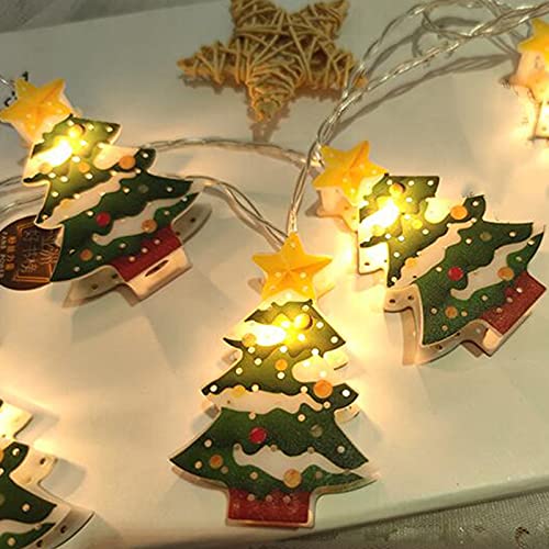 Коледна LED Пластмасови Декоративни Фенери String 2021 New 1.5 m 10 Light Christmas Decoration Day Lights за Вътрешния Двор Liveroom