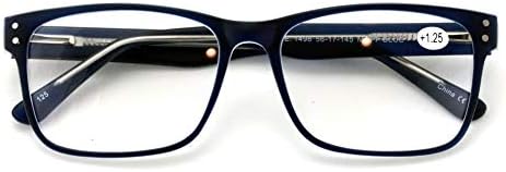 V. W. E. Големи Мъжки Правоъгълни Очила За четене Премиум Клас- Оптичен Четец с Широко приложение