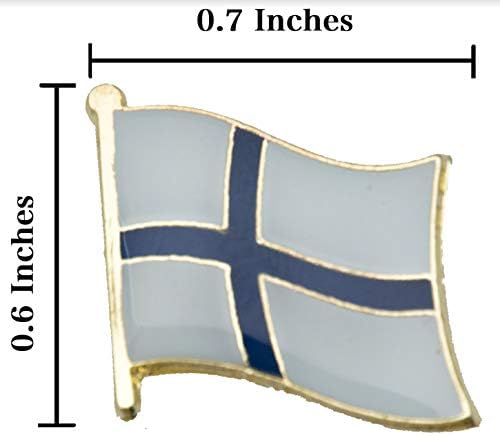 A-ONE 2 бр. В опаковка - Икона на Катедралата на Хелзинки + икона с флага на Финландия на ревера, нашивка с надпис Капитал, Сувенир, бродерия