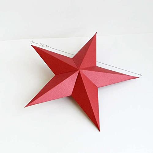 6 Симулация на Петолъчна Звезда направи си САМ Хартиена Модел 3D Хартиена Скулптура Творчески Хартиен Трофей Геометрична Пъзел Оригами