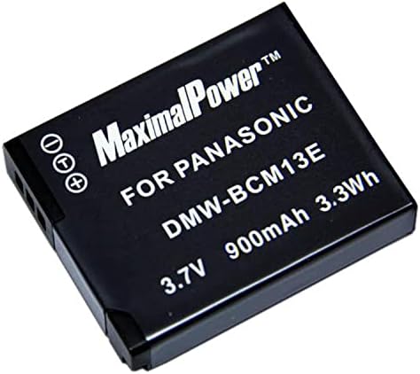 Батерия MaximalPower DMW-BCM13E за цифров фотоапарат Panasonic Lumix DC-TS7, DMC-FT5A, LZ40, TS5, TS6, TZ37, TZ40, TZ41, TZ55,