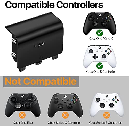 Отделението блок контролер TNP за контролера на Xbox One Калъф за акумулаторни батерии (2 опаковки) Комплект за възпроизвеждане и зареждане