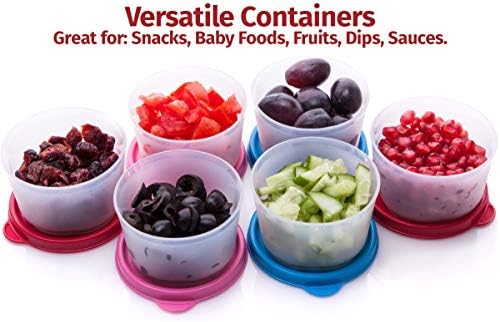 Многократна употреба Пластмасови контейнери за съхранение на храна SIGNORA ФАЯНС - 6 опаковки – 4 грама. Штабелируемые Херметически