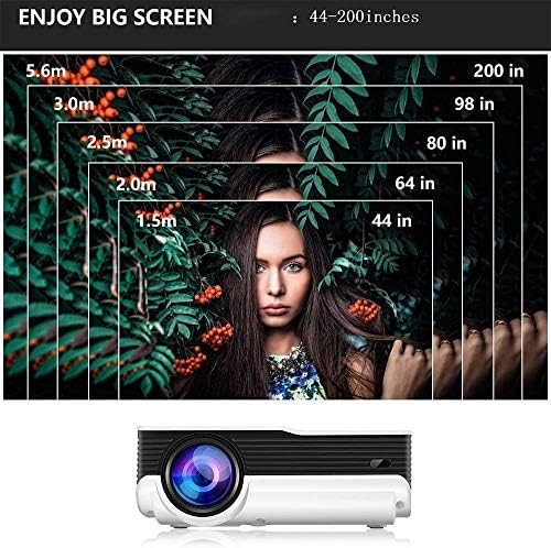 Проектор DROS Преносим 3D HD Проектор за домашно кино WiFi Безжичен Интелигентен проектор Android Поддръжка на 4K 200 Съвместимост