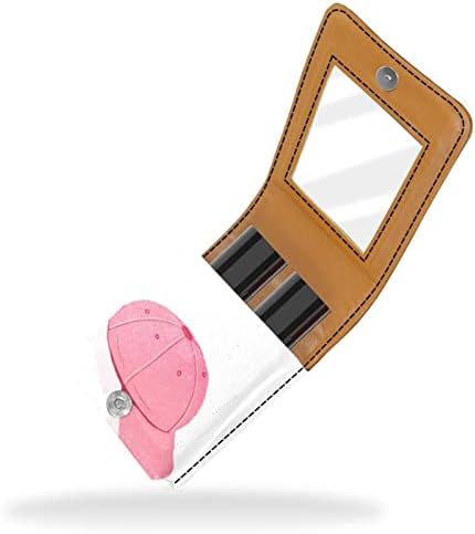 Косметичку ORYUEKAN, брилянтин, Брилянтин чанта с огледало преносим калъф за съхранение на червило с гланц за устни за съхранение