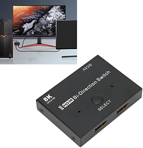 KUIDAMOS Switcher, plug и play Поддържа 4K 120Hz/60Hz Преминете мултимедиен интерфейс HD от алуминиева сплав за PS5 за