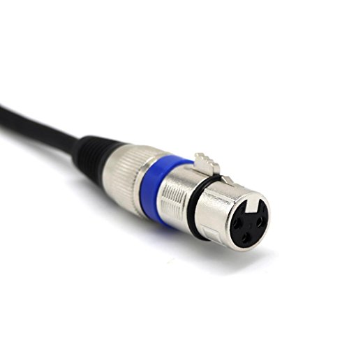 Конектори кабел с микрофон HEIMP 6,35 мм за свързване към XLR с 3 Гнезда за стереозвука