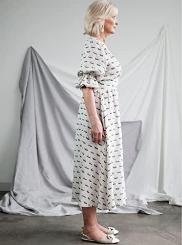 Образец за шиене в дъга Стил - Тканое рокля на Бел (с размери 04-16)