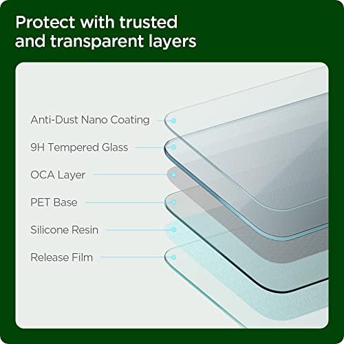 Защитно фолио за екран от закалено стъкло Spigen [GlasTR EZ FIT Пълнители] са Предназначени за iPhone 11 / iPhone XR - 2 опаковки