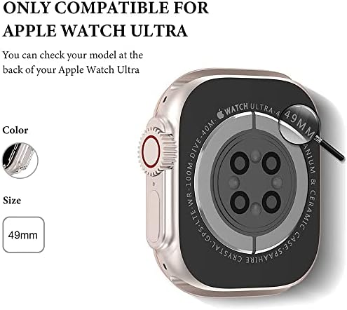 BCMCBV за Apple Watch Ultra 49 мм калъф Apple Watch 8 45 мм 41 мм iWatch Ultra case 49 мм Без защитно фолио за екрана, устойчив на удари