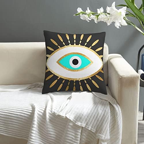 Калъфки Evil Eyes в стил бохо 18x18 за градинска мебел във вътрешния Двор, етническа Декоративни Калъфки за възглавници за диван-легло,