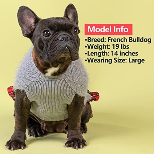 Пуловери за кучета KYEESE, Рокли, Поло, Пуловери за кучета от Средни по размер, с Папийонка, Вязаный Пуловер, Топли Дрехи