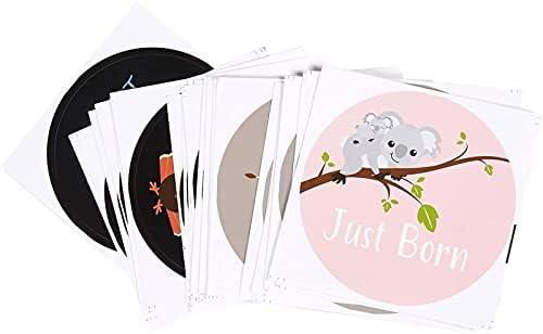 Най-добрите хартиени писма Постижения на първата година от живота на бебето, етикети за албума за момичета (24 броя)