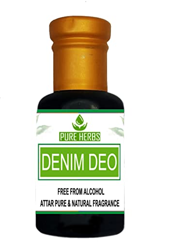 Дезодорант Pure Herbs DENIM DEO ATTAR Без съдържание на Алкохол За мъже, Подходящ за специални случаи, партита и ежедневна употреба 50 мл