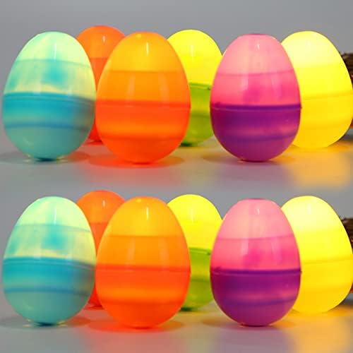 Подвесная опаковка с led подсветка Великден лампа (Имитация на Великден, 12 Яйца) - Декоративно украшение във формата на Великденски