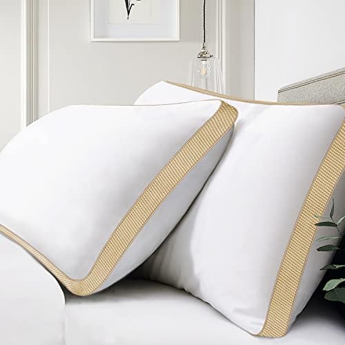 Възглавници за сън mislili - King Size, комплект от 2, Охлаждащи Луксозни Хотелски Възглавници за сън на очите, на гърба, На Корема,