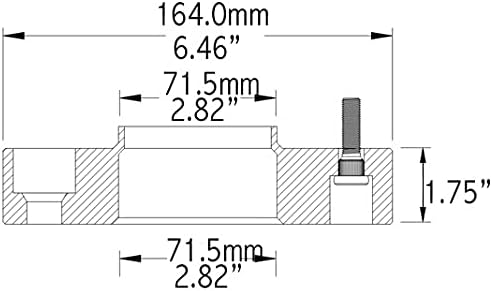 Аксесоари за колелата Комплект от 4 теми, адаптери за джанти комплект 5 x 127 мм (5 x 5,00) Централна ступица, дебелина 1,75