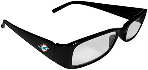 Очила за четене Siskiyou Sports NFL Маями Делфините, унисекс, с принтом, 1,75, черни, един размер