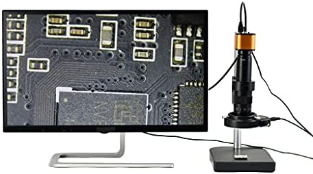 JAHH Микроскоп 16MP Цифров Стерео USB Промишлен Микроскоп, Камера 150X Електронно Видео C-Монтиране на Обектива Поставка за Запояване